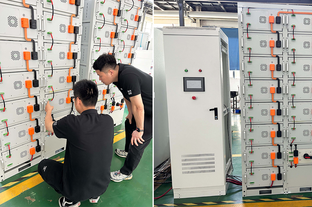 100kW+400kWh Commercial Battery Storage System Inspection and Ready to Ship