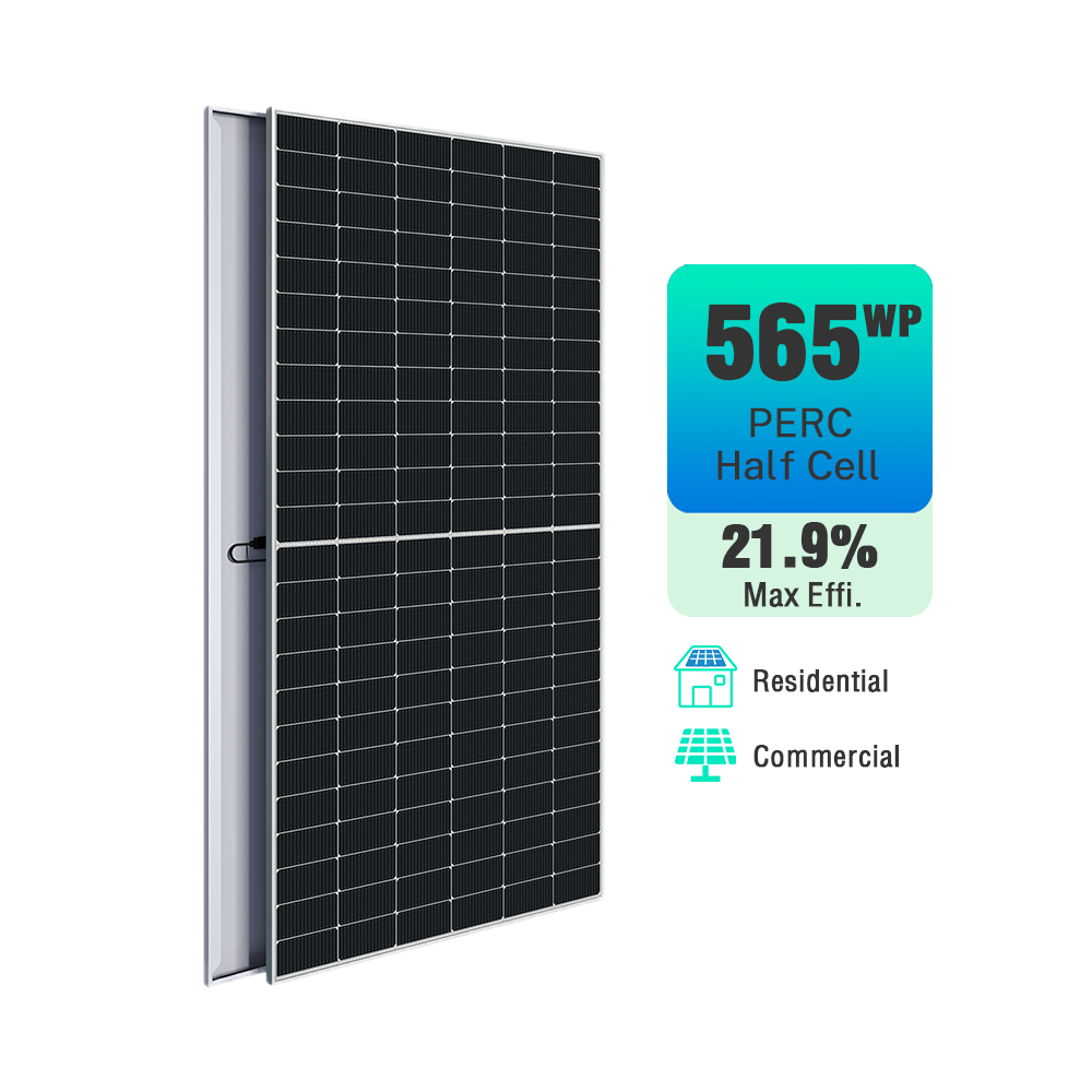 High Efficiency 144 Cells 550W 560W 565W Half Cell PERC Solar Panel For Commercial